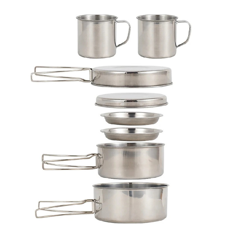Camping Cooking Full Set - Juego de 8 Piezas de Utensilios