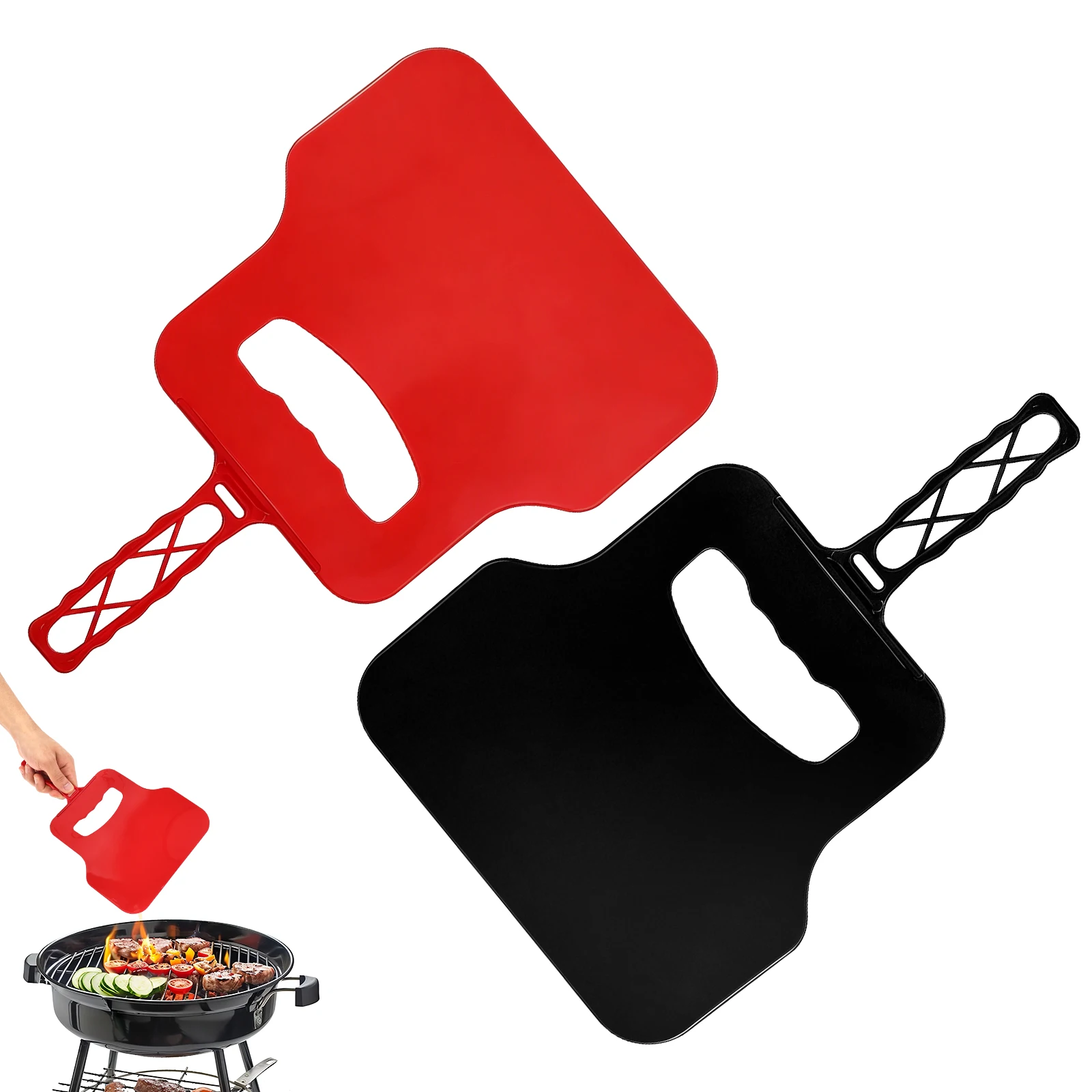 Camping Cooking Griddle - Ventilador Manual de Plástico, Herramienta Portátil