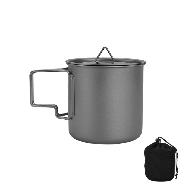 Camping Cooking Backpack - Taza de camping de titanio con