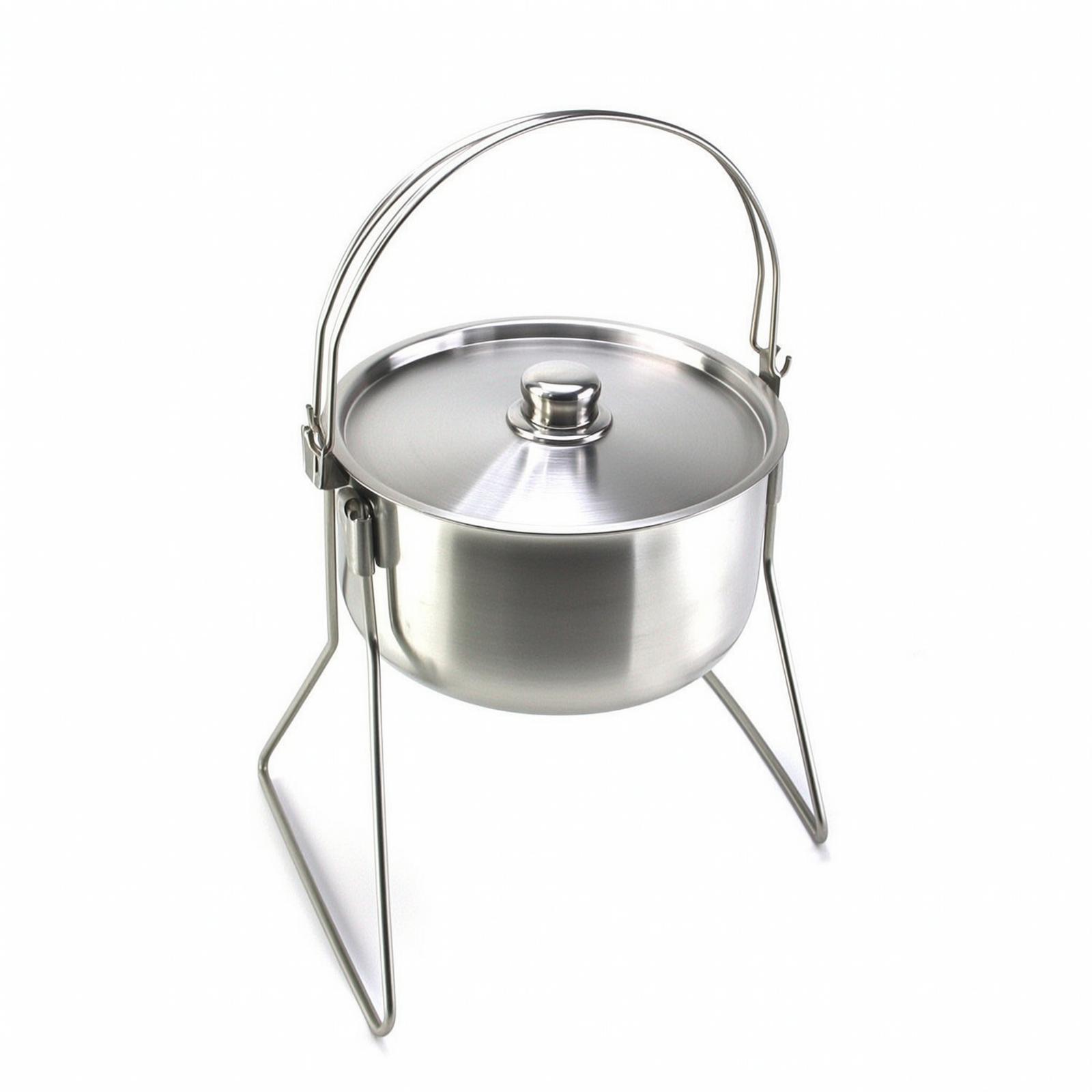 Camping Cooking Backpack - Olla de camping de acero inoxidable
