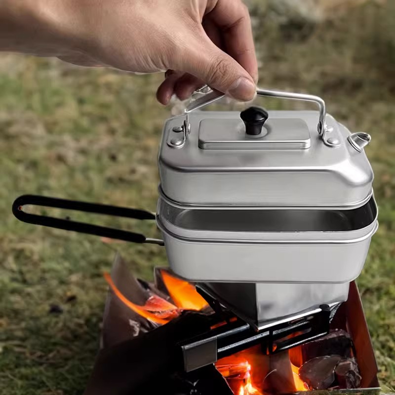 Camping Cooking Full Set - Tetera portátil ultraligera para Picnic, Camping,