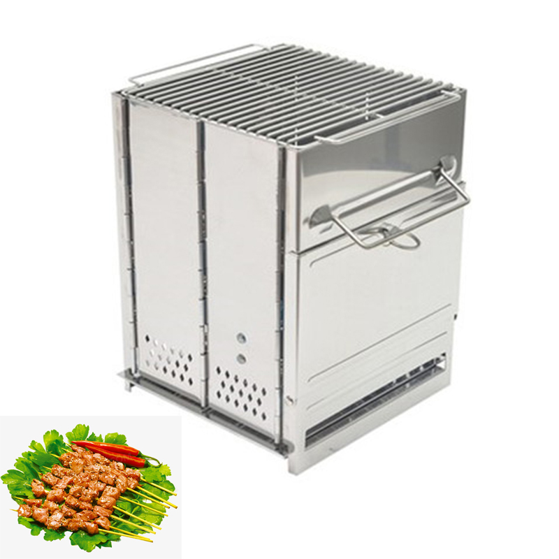 Camping Cooking Accessories - Estufa de Leña Portátil Desmontable para