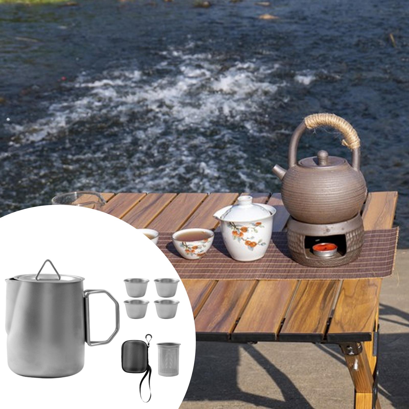Camping Cooking Set For 4 - Taza de Camping de acero inoxidable,