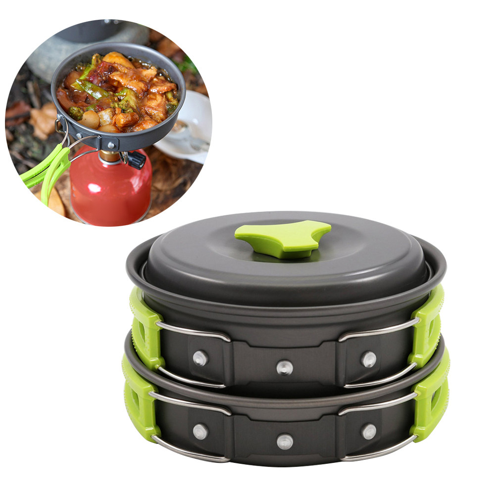 Juego de 10 piezas de utensili - Camping Lightweight Cooking Pot reseña y precio