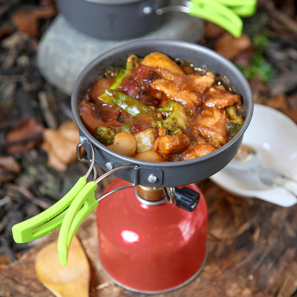 Juego de 10 piezas de utensili - Camping Lightweight Cooking Pot reseña y precio