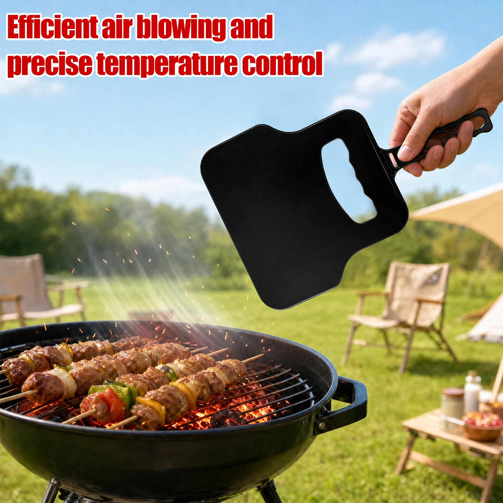 Ventilador Manual de Plástico, - Camping Cooking Griddle reseña y precio