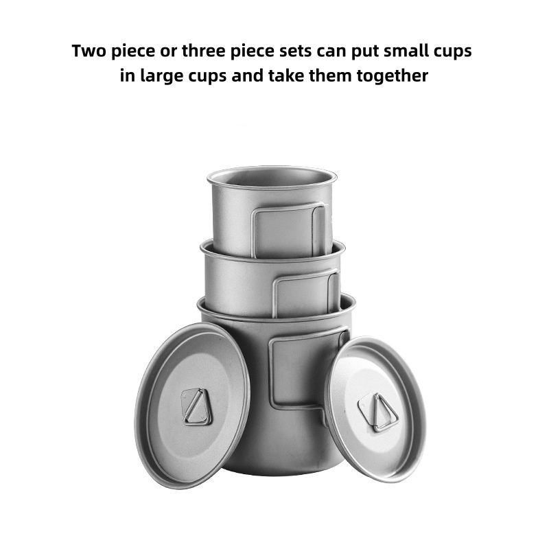 Taza de camping de titanio con - Camping Cooking Backpack reseña y precio