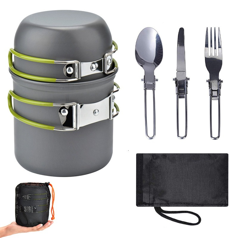 Utensilios de cocina portátile - Camping Lightweight Cooking Pot reseña y precio