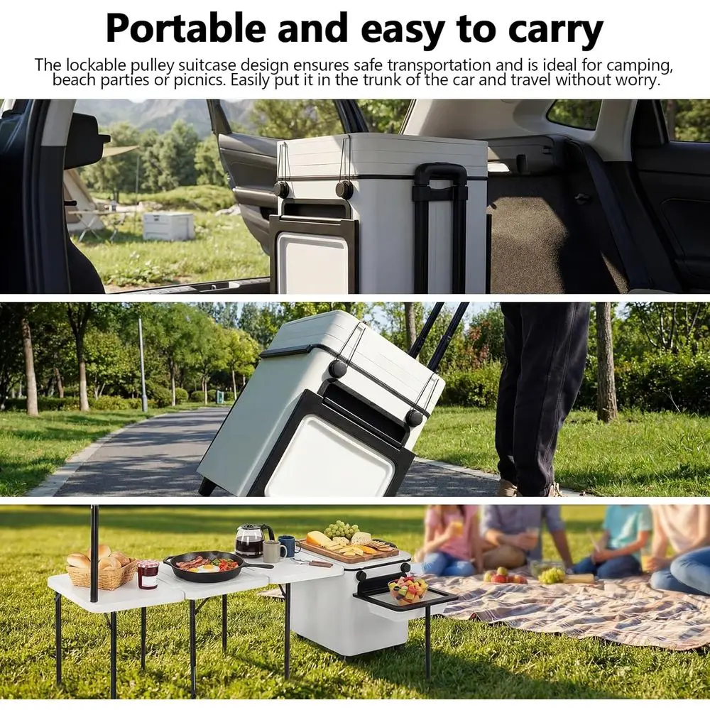 Carrito de Barbacoa Portátil p - Camping Cooking Light reseña y precio