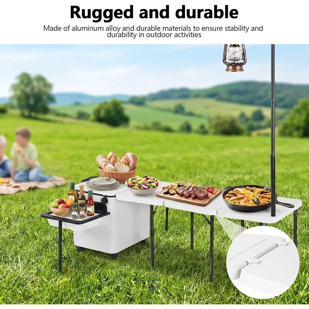 Carrito de Barbacoa Portátil p - Camping Cooking Light reseña y precio