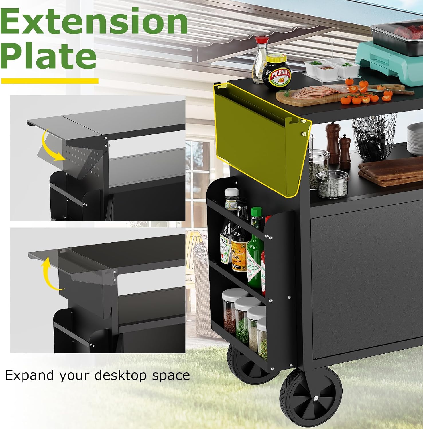 Carrito de parrilla para exter - Camping Cooking Griddle reseña y precio