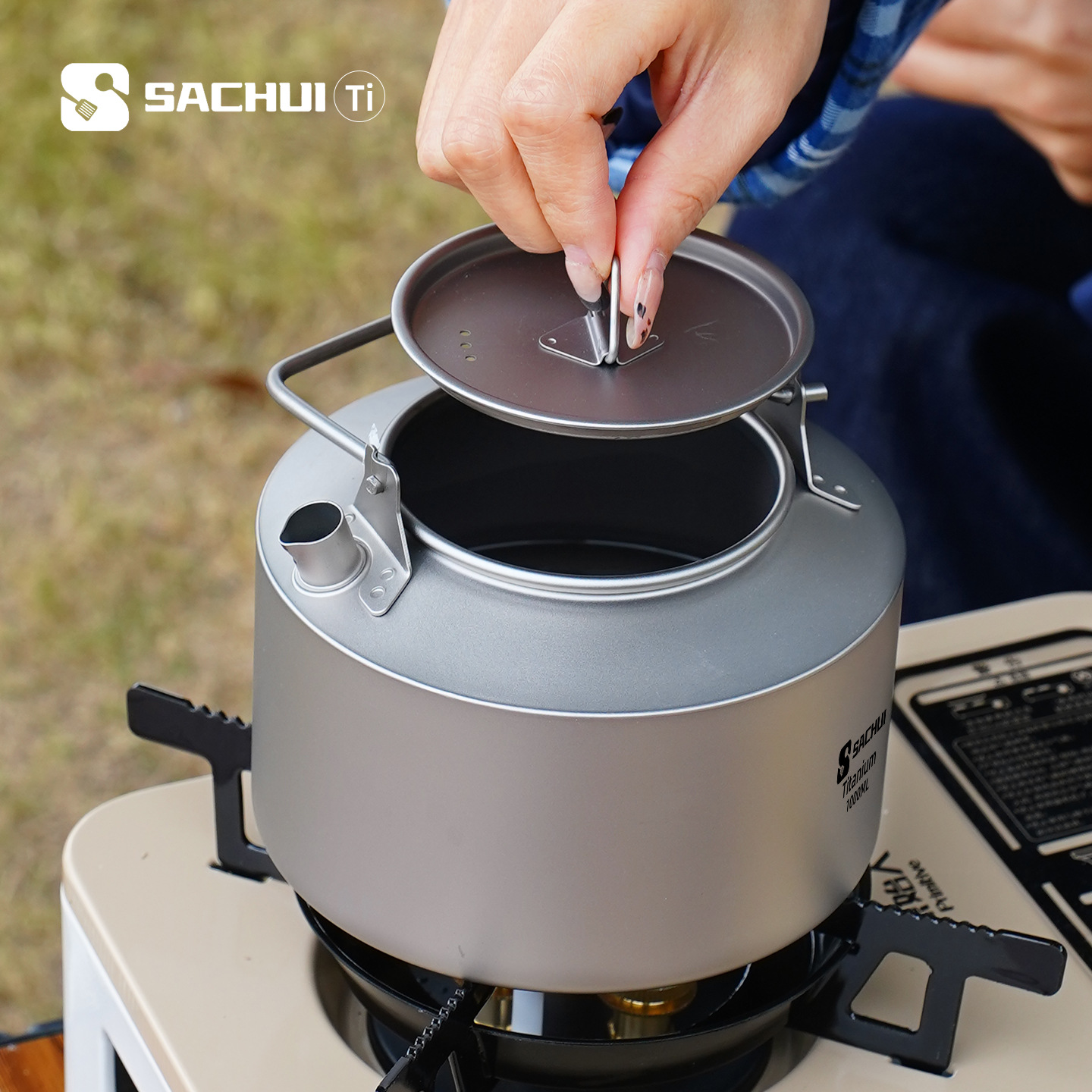 Hervidor de titanio puro de 10 - Camping Cooking Accessories reseña y precio