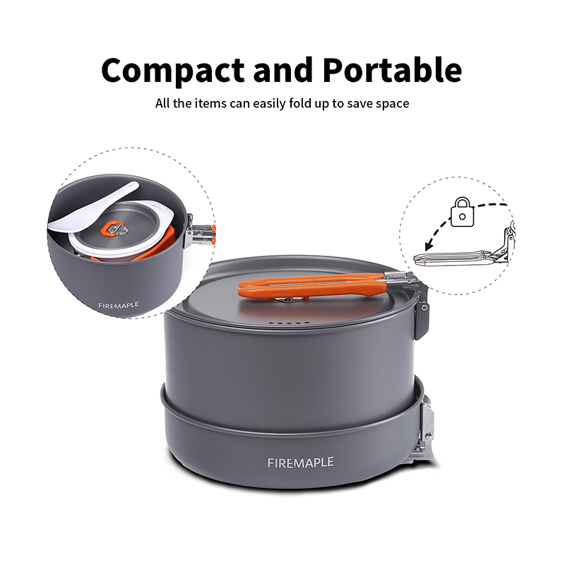 Fire Maple Juego de utensilios - Camping Cooking Set For 4 reseña y precio