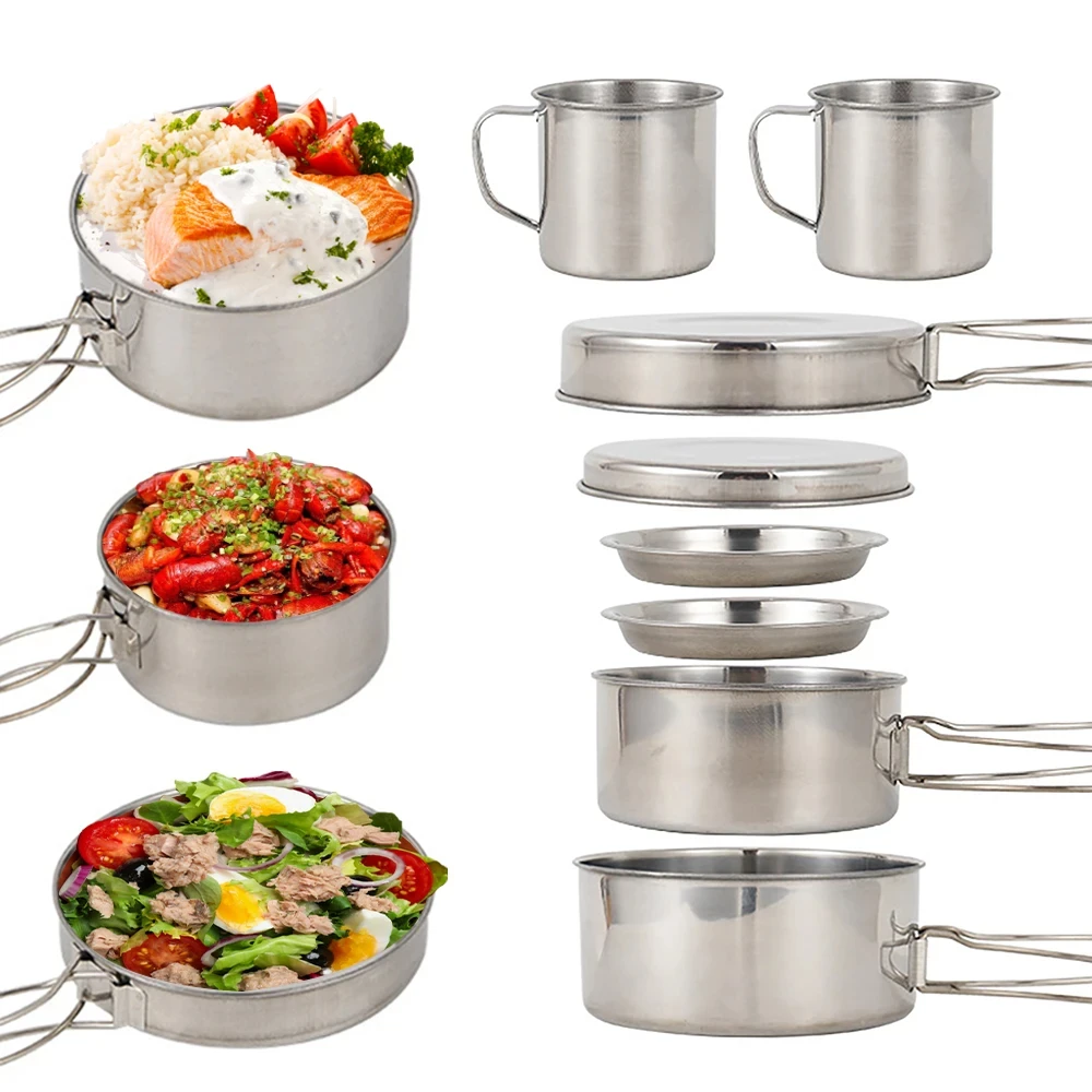 8 unids/set utensilios de coci - Campfire Cooking Anime reseña y precio