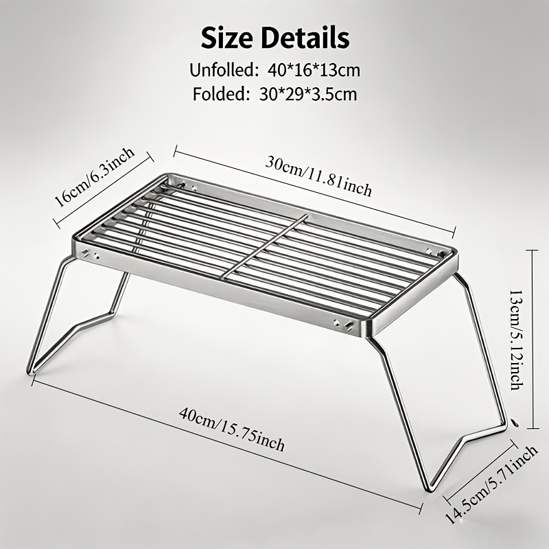 Soporte portátil plegable de a - Camping Cooking Griddle reseña y precio