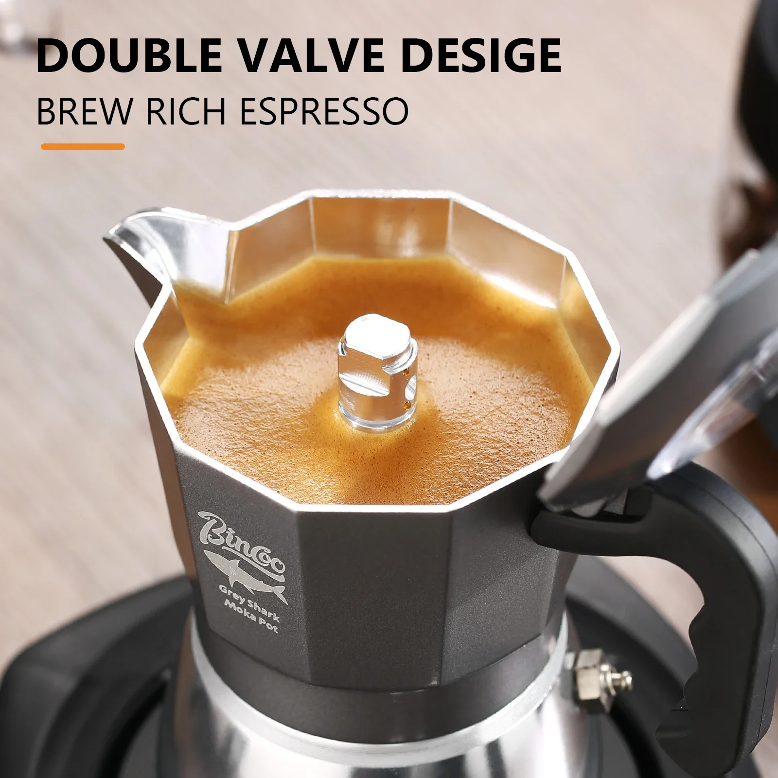 Cafetera Moka Bincoo de 2 Taza - Camping Cooking Accessories reseña y precio