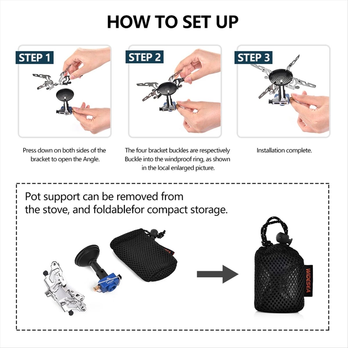 ABJV Quemador de gas para acam - Camping Cooking Light reseña y precio
