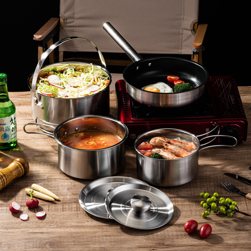 Juego de Utensilios de Cocina  - Camping Cooking Set For 4 reseña y precio