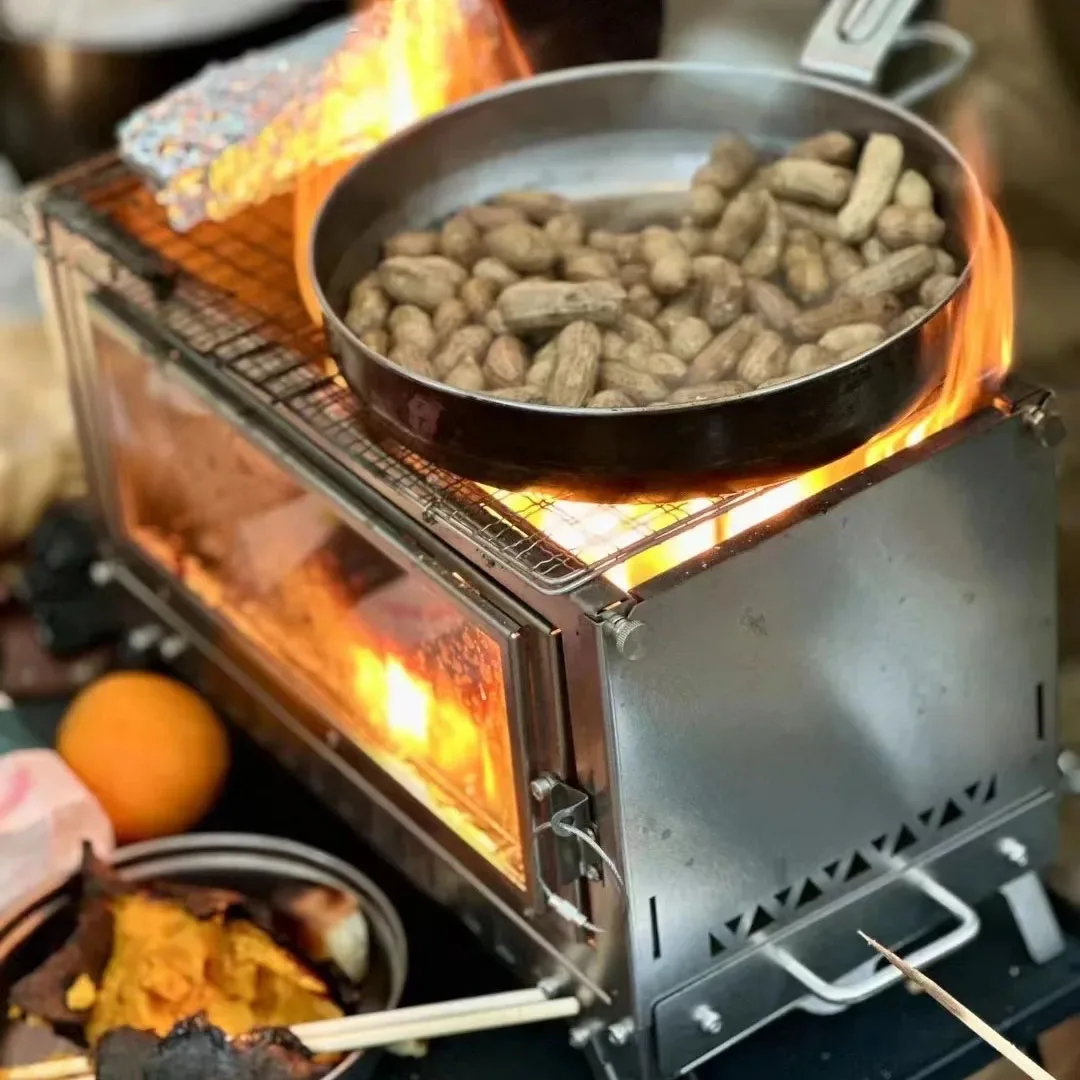 Estufa de leña, estufa de tien - Camping Cooking Grate reseña y precio