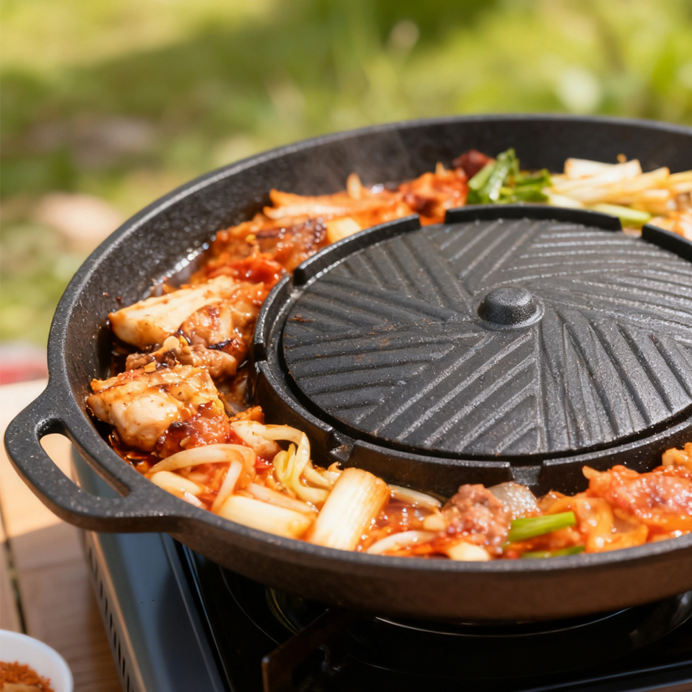 KOSUN Sartén para parrilla de  - Camping Cooking Griddle reseña y precio