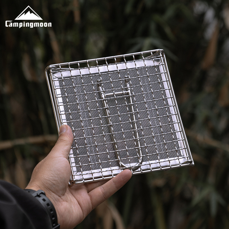 CAMPINGMOON Rejilla Plegable d - Camping Cooking Griddle reseña y precio
