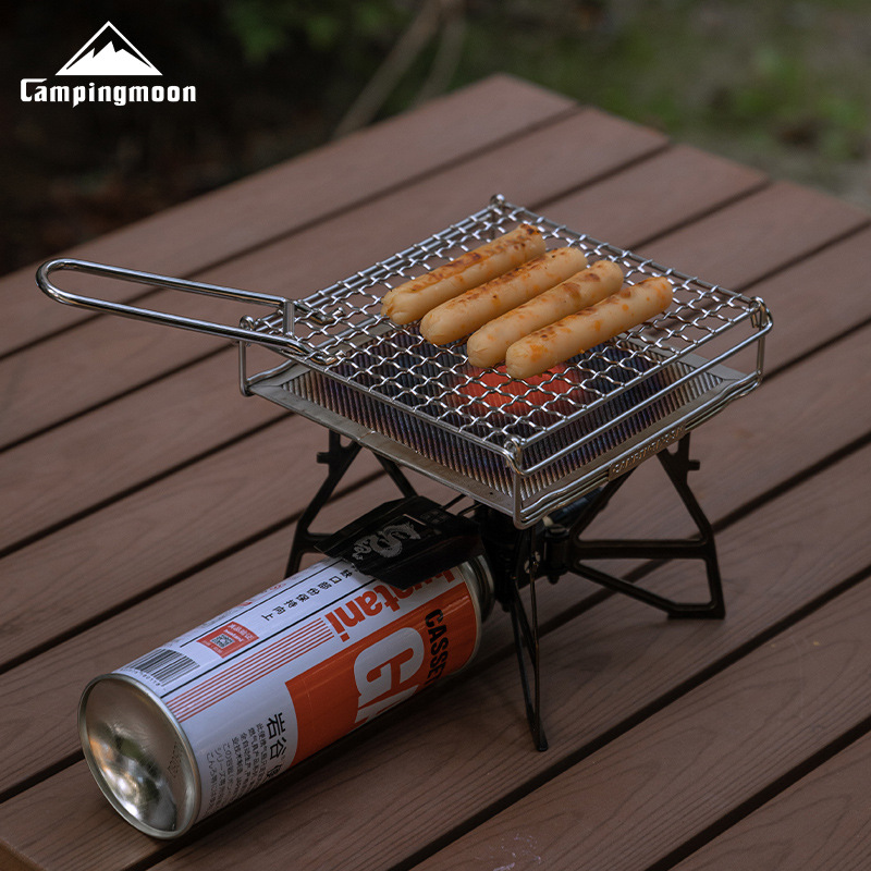 CAMPINGMOON Rejilla Plegable d - Camping Cooking Griddle reseña y precio