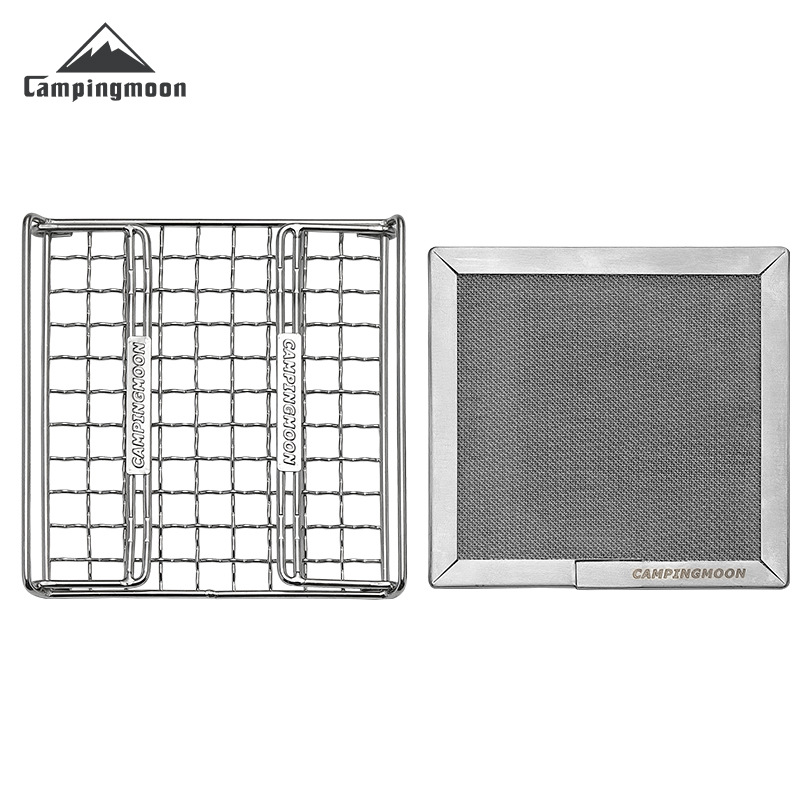 CAMPINGMOON Rejilla Plegable d - Camping Cooking Griddle reseña y precio