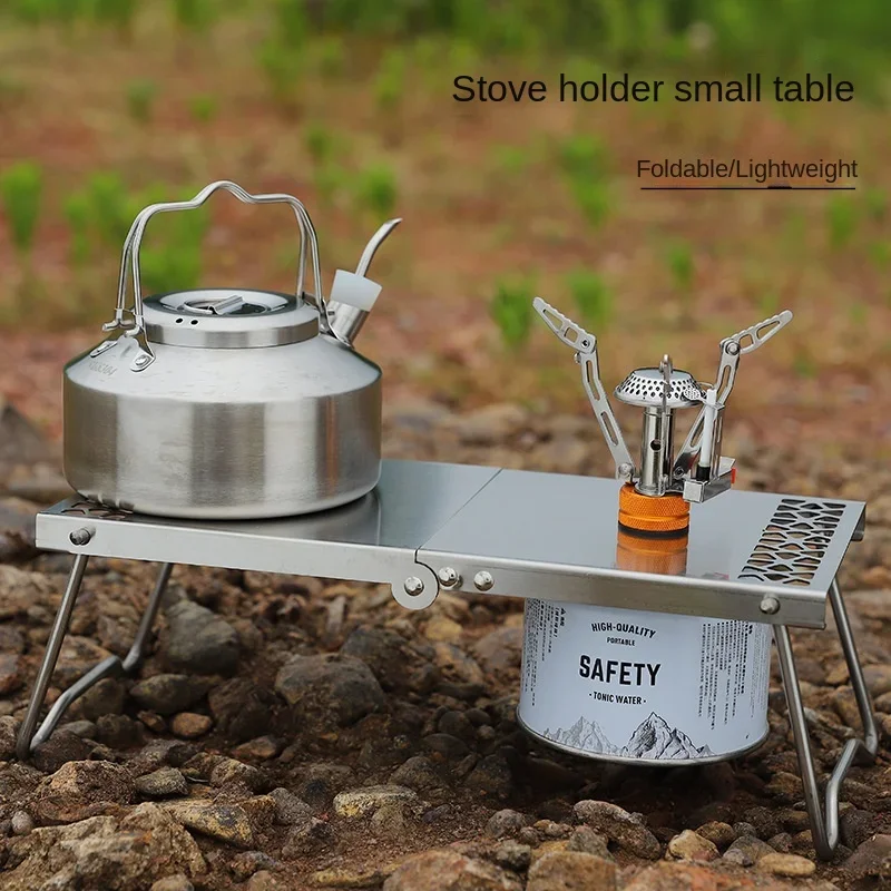 Mesa de té portátil para exter - Camping Cooking Griddle reseña y precio