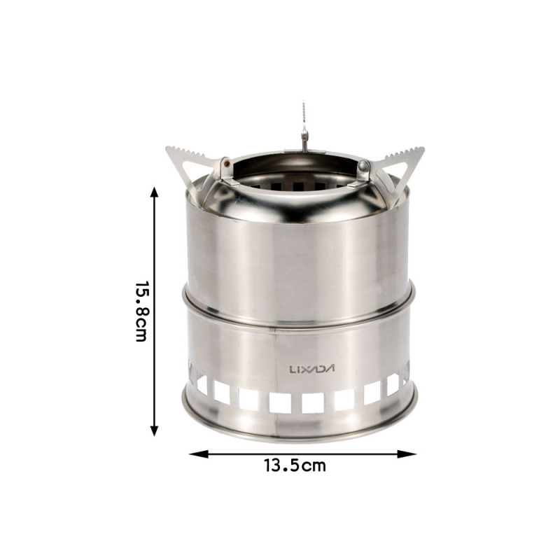 Lixada-estufa de leña de acero - Camping Cooking Grate reseña y precio