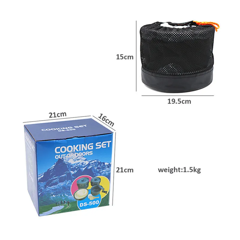 Juego de utensilios de cocina  - Camping Cooking Set For 4 reseña y precio