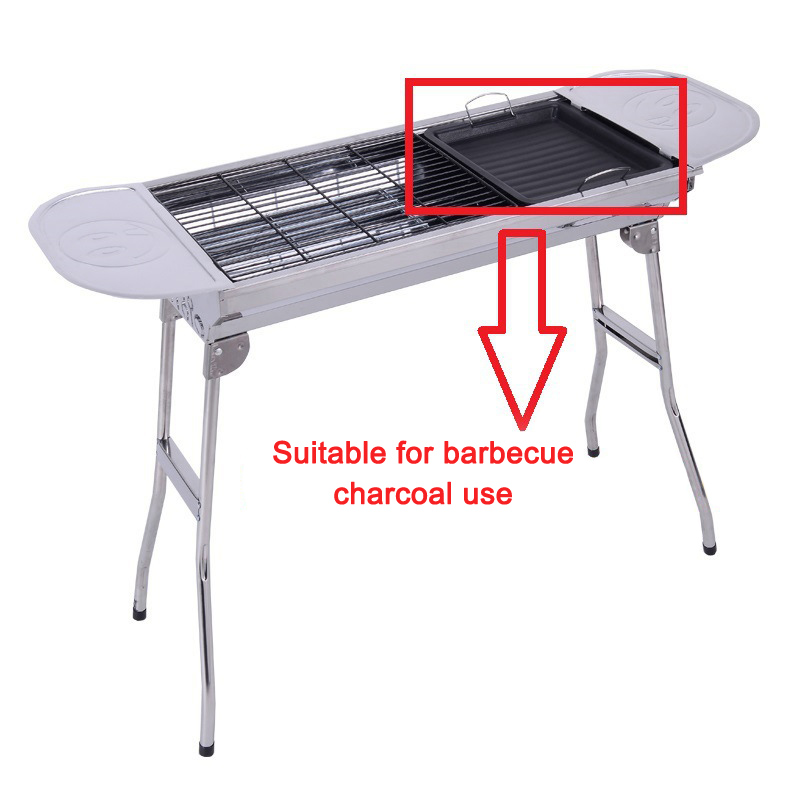 Sartén cuadrada gruesa para ex - Camping Cooking Griddle reseña y precio