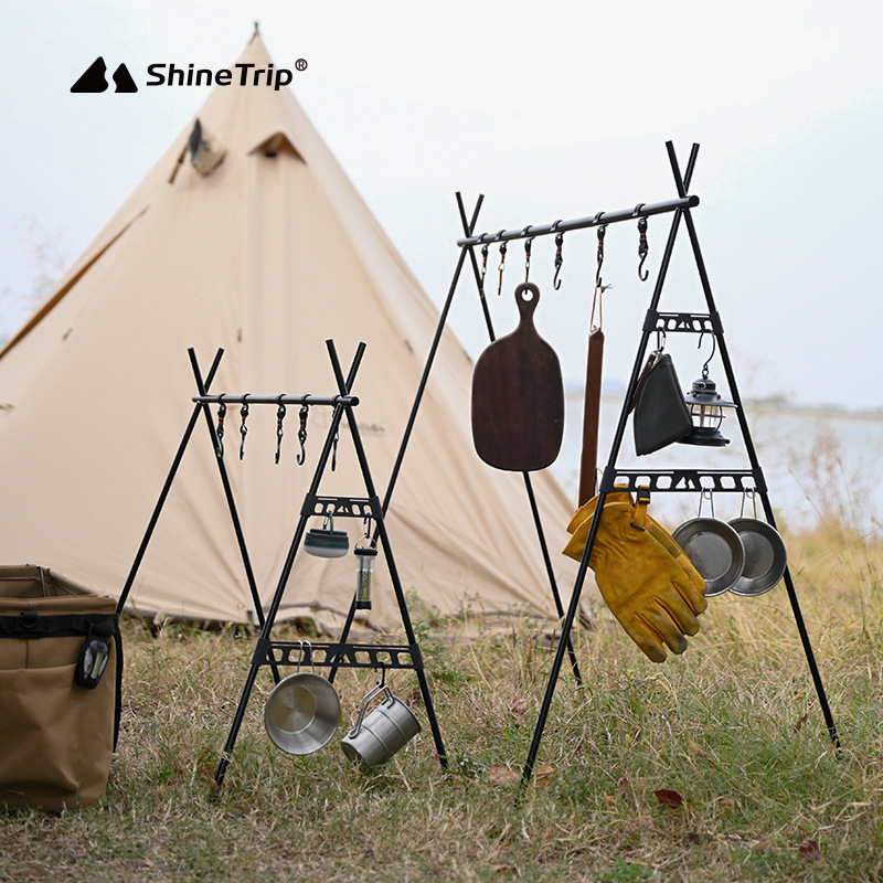 Shine Trip-estante triangular  - Camping Outdoor Cooking Table reseña y precio