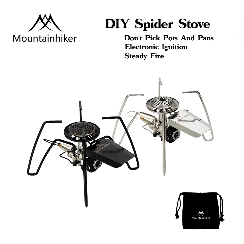 MOUNTAINHIKER-estufa de araña  - Camping Cooking Grate reseña y precio