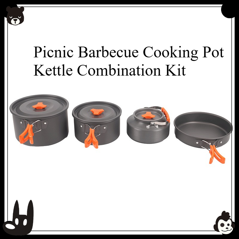 Juego de Utensilios de Cocina  - Camping Cooking Set For 4 reseña y precio