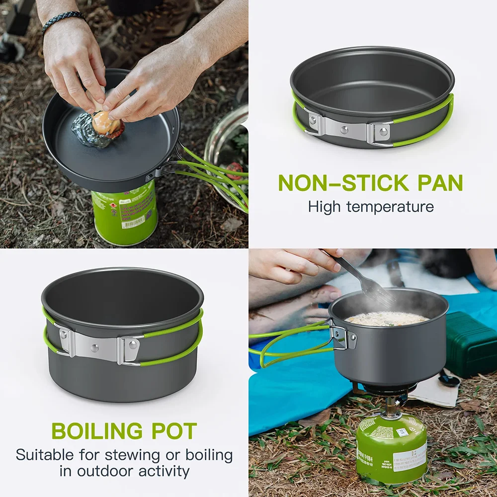 Juego de Utensilios de Cocina  - Camping Cooking Set For 4 reseña y precio