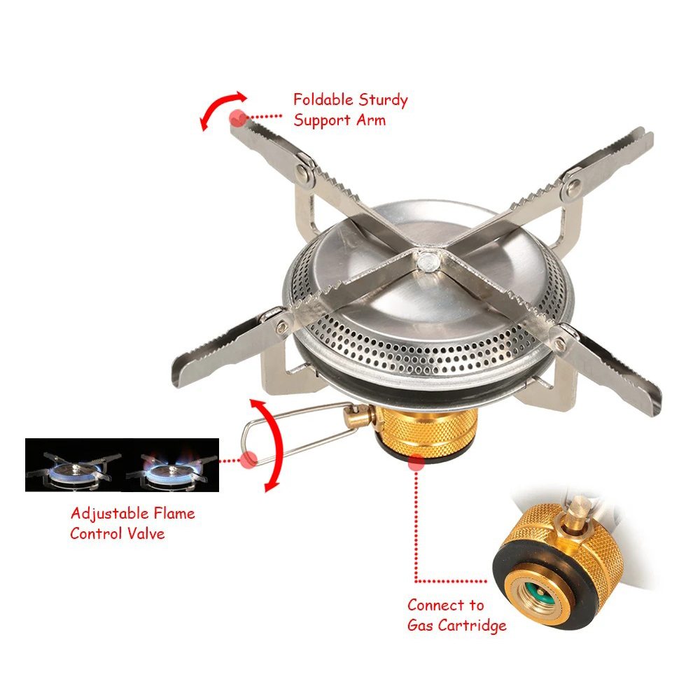 Estufa de Gas para acampar al  - Camping Cooking Backpack reseña y precio