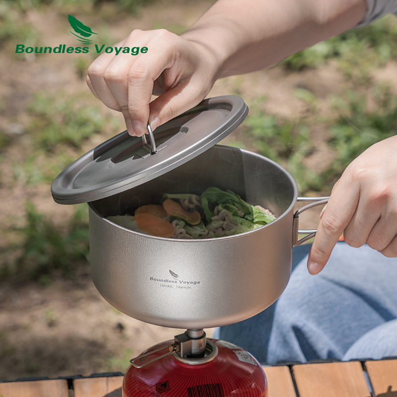 Olla de Camping de titanio Bou - Camping Cooking Accessories reseña y precio