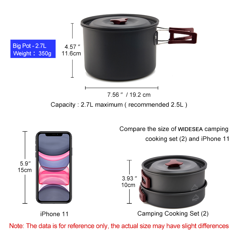 Widesea-Juego de utensilios de - Camping Cooking And Eating Set reseña y precio