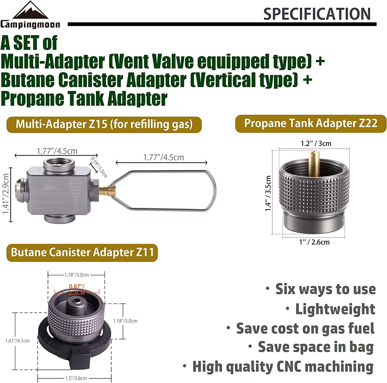 Adaptador de estufa de Gas, ah - Camping Cooking Backpack reseña y precio