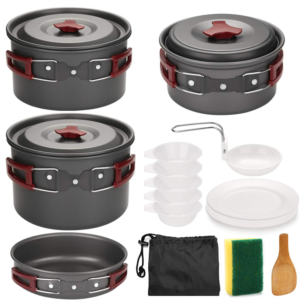 Kit de utensilios de cocina pa - Camping Lightweight Cooking Pot reseña y precio