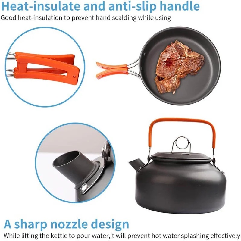 Juego de cocina para acampar,  - Camping Cooking Full Set reseña y precio