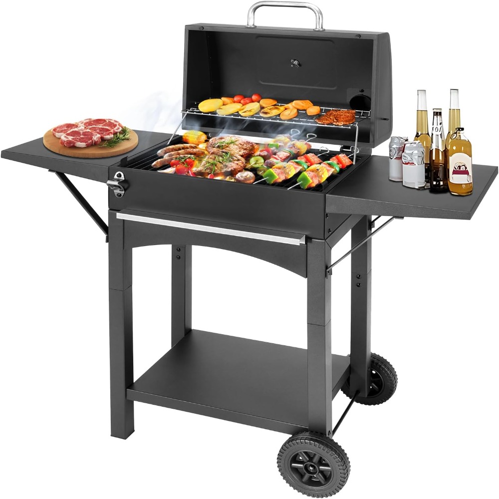 Parrilla de Carbón con Mesas L - Camping Cooking Table reseña y precio