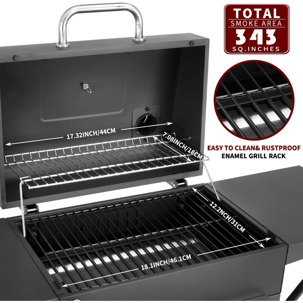 Parrilla de Carbón con Mesas L - Camping Cooking Table reseña y precio