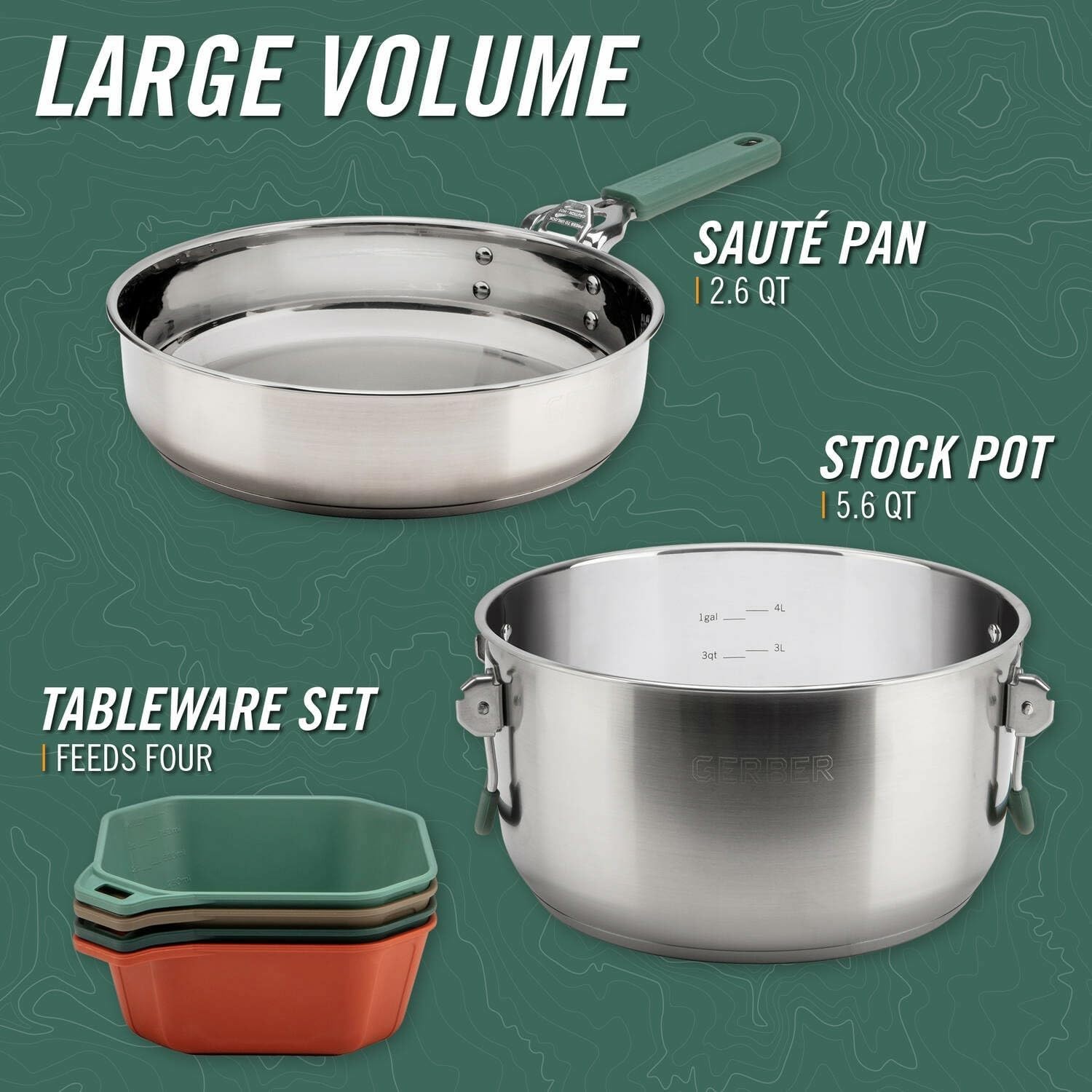 Juego de Utensilios de Cocina  - Camping Cooking Set For 4 reseña y precio